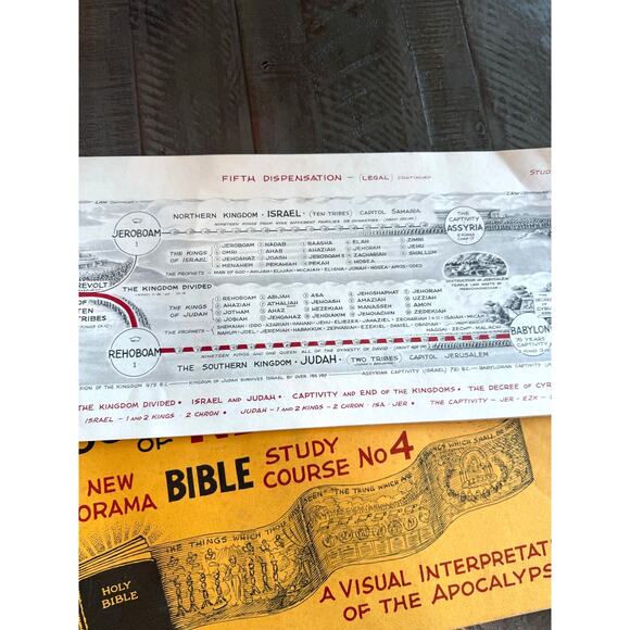 3PC Collectable The New Panorama Bible Study Course No 3 & 4 1966 Alfred Book - Picture 5 of 9